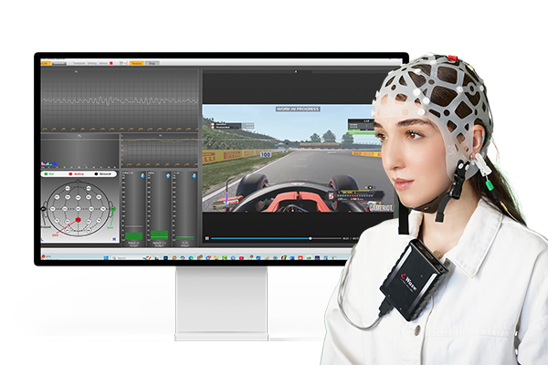Medical-grade EEG cap and structured acquisition setup